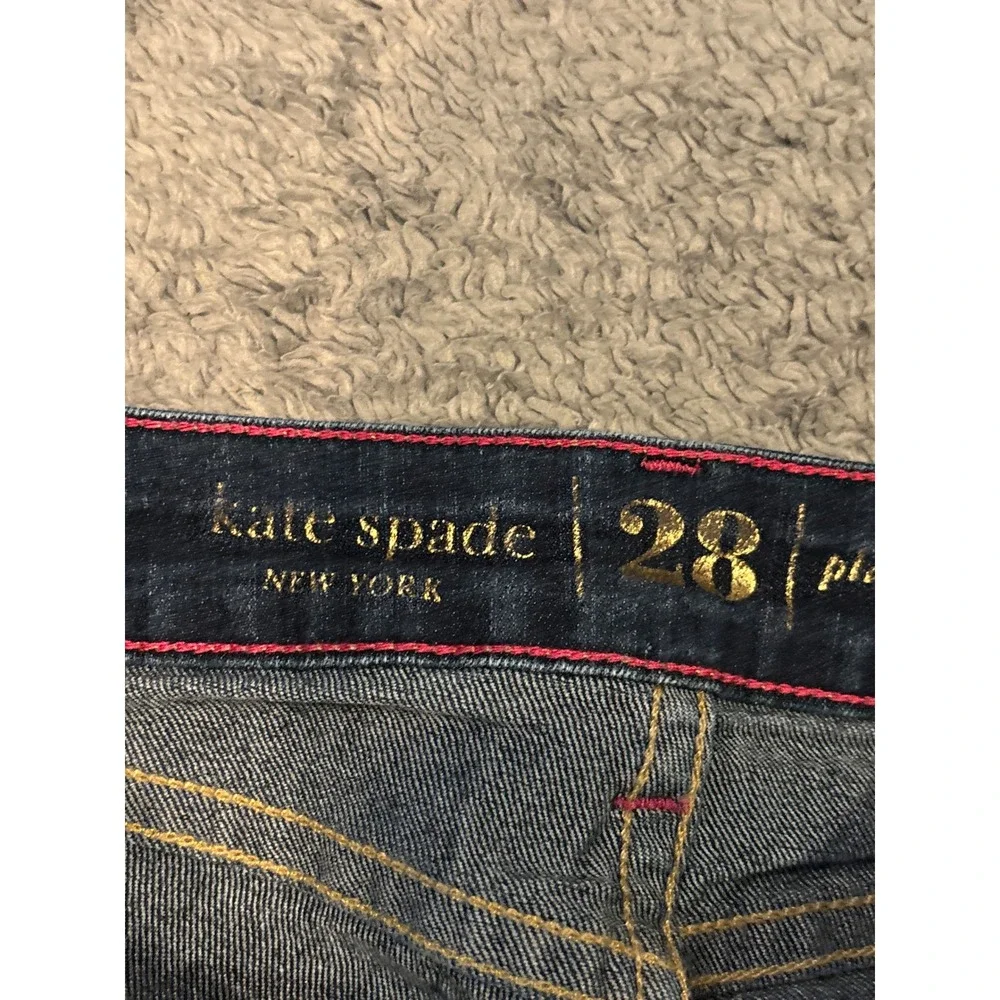 Kate Spade New York Play Hooky Perry Street Dark Wash Straight Leg Jeans Size 28